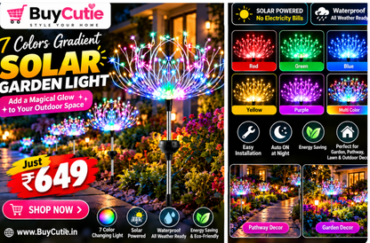 Seven Colors Gradient Solar Christmas Tree Light