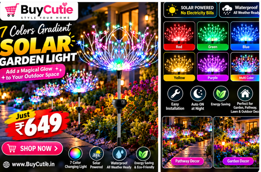 Seven Colors Gradient Solar Christmas Tree Light